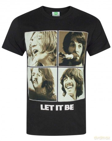 The Beatles: Men's Tee: Let It Be Sepia (X-Large)