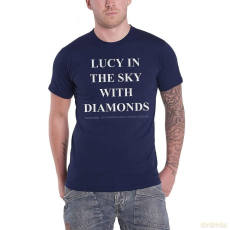The Beatles: Men's Tee: Lucy in the sky with diamonds (Back Print) (Large)