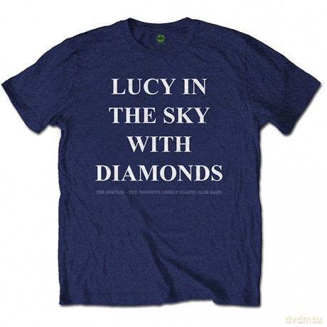 The Beatles: Men's Tee: Lucy in the sky with diamonds (Back Print) (Large)