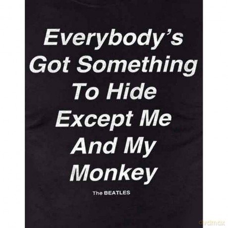 The Beatles: Men's Tee: Me and My Monkey (Back Print) (Small)