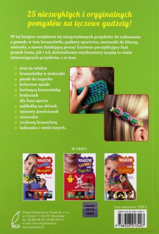 Magiczne gumki LOOM. Tęczowe [KSIĄŻKA]