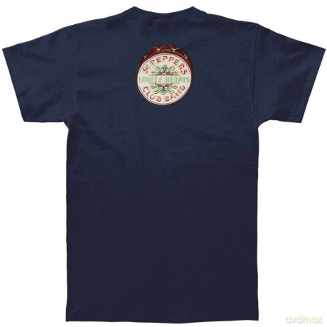 The Beatles: Men's Tee: Sgt Pepper Blue with Back Printing (X-Large)