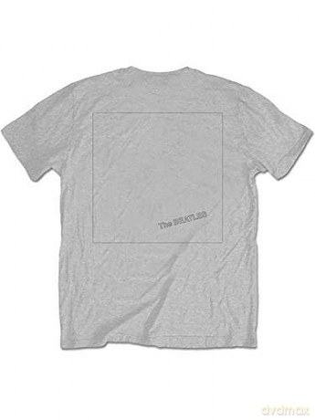 The Beatles: Men's Tee: White Album Back (Back Print) (X-Large)