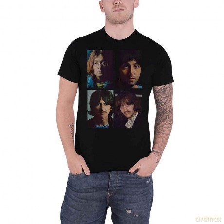 The Beatles: Men's Tee: White Album Faces (Back Print) (X-Large)