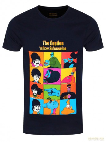 The Beatles: Men's Tee: Yellow Submarine Characters (Small)