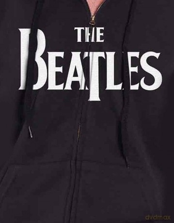 The Beatles: Men's Zipped Hoodie: Drop T Logo (Small)