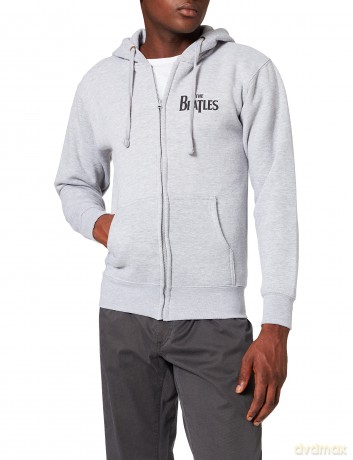 The Beatles: Men's Zipped Hoodie: White Album with Back Printing (Medium)