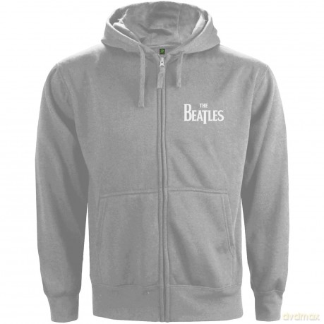 The Beatles: Men's Zipped Hoodie: White Album with Back Printing (Medium)