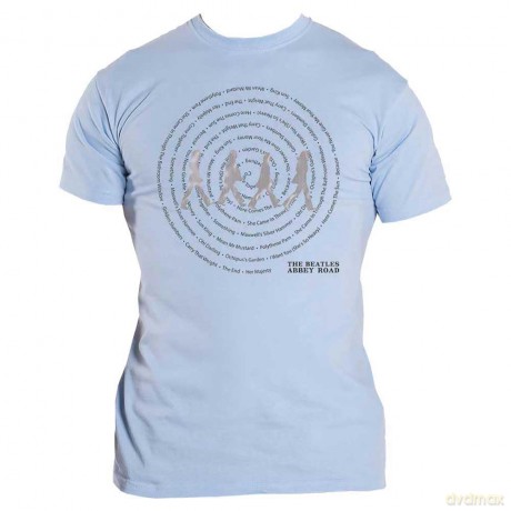 The Beatles: Mens Tee: Abbey Road Songs Swirl (X-Large)