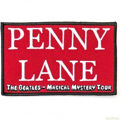 The Beatles: Standard Patch: Penny Lane Red (Red)