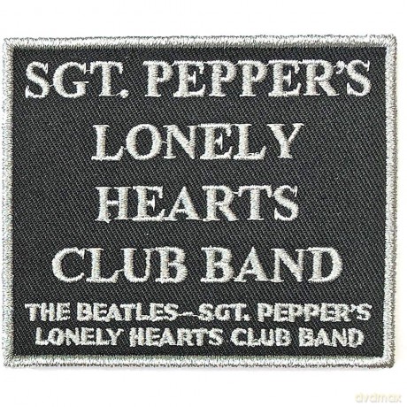The Beatles: Standard Patch: Sgt. Pepper's.Black (Black)