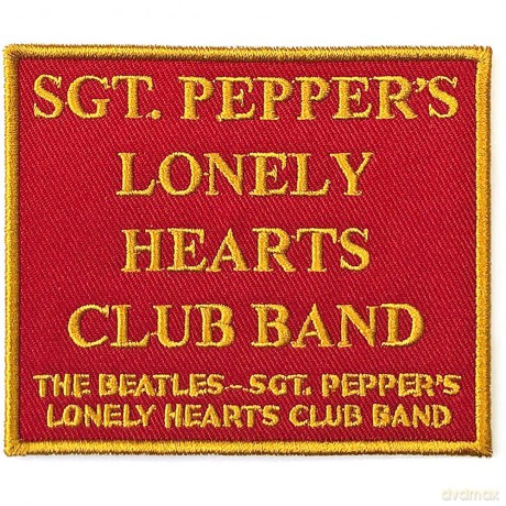 The Beatles: Standard Patch: Sgt. Pepper's.Red (Red)