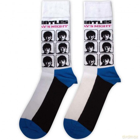 The Beatles: Unisex Ankle Socks: A Hard Day's Night Album (White) (UK Size 7 - 11)