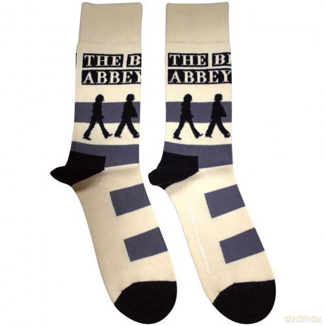 The Beatles: Unisex Ankle Socks: Abbey Road Crossing (Natural) (UK Size 7 - 11)