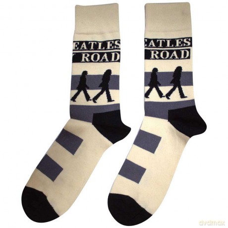 The Beatles: Unisex Ankle Socks: Abbey Road Crossing (Natural) (UK Size 7 - 11)