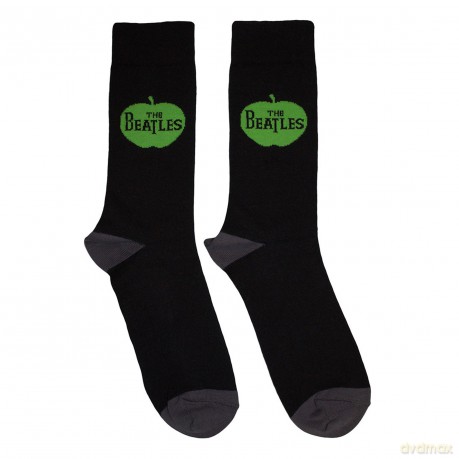 The Beatles: Unisex Ankle Socks: Apple (Black) (UK Size 6 - 11)