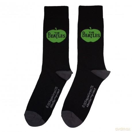 The Beatles: Unisex Ankle Socks: Apple (Black) (UK Size 6 - 11)