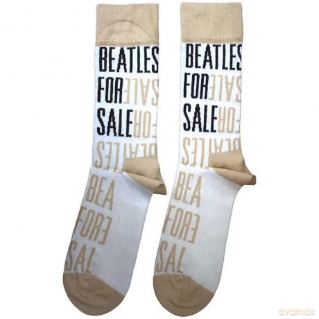 The Beatles: Unisex Ankle Socks: For Sale Text Repeat (White) (UK Size 7 - 11)