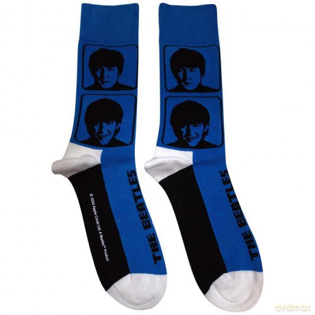 The Beatles: Unisex Ankle Socks: Hard Day's Night Headshots (Blue) (UK Size 7 - 11)
