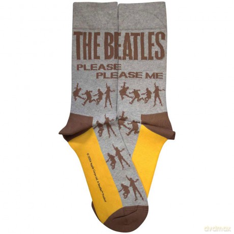 The Beatles: Unisex Ankle Socks: Please Please Me Silhouettes (Grey) (UK Size 7 - 11)