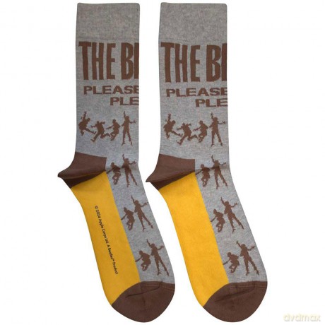 The Beatles: Unisex Ankle Socks: Please Please Me Silhouettes (Grey) (UK Size 7 - 11)