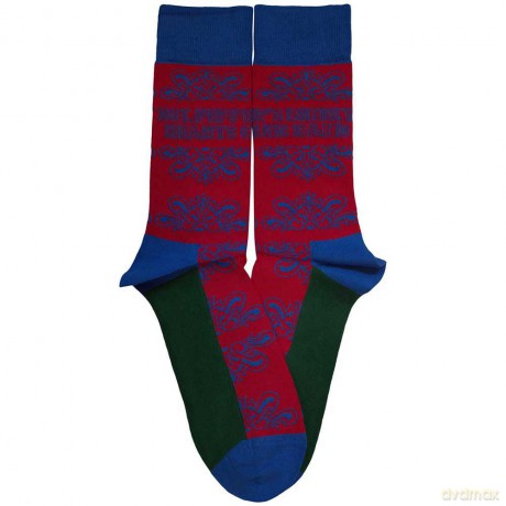 The Beatles: Unisex Ankle Socks: Sgt Pepper Text Outlines (Red) (UK Size 7 - 11)
