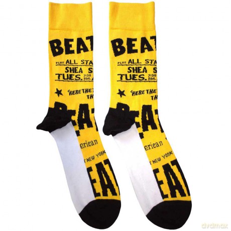 The Beatles: Unisex Ankle Socks: USA (Yellow) (UK Size 7 - 11)