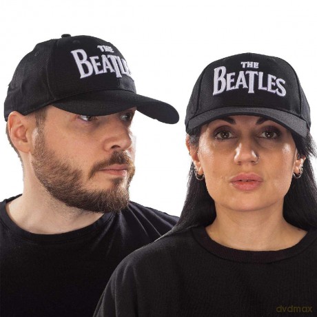 The Beatles: Unisex Baseball Cap: White Drop T Logo (Orange)