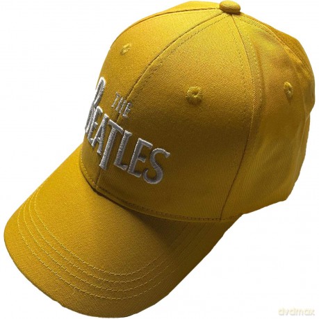 The Beatles: Unisex Baseball Cap: White Drop T Logo (Yellow)