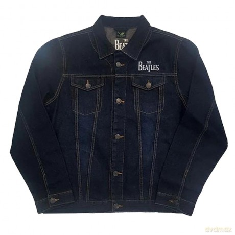 The Beatles: Unisex Denim Jacket: Drum Logo (Back Print) (Large)