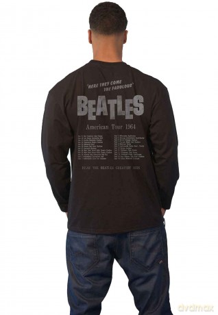The Beatles: Unisex Long Sleeve T-Shirt: Hard Days Night (Black) (Back Print) (XX-Large)
