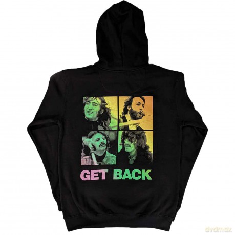 The Beatles: Unisex Pullover Hoodie: 3 Savile Row (Black) (Back Print) (Medium)