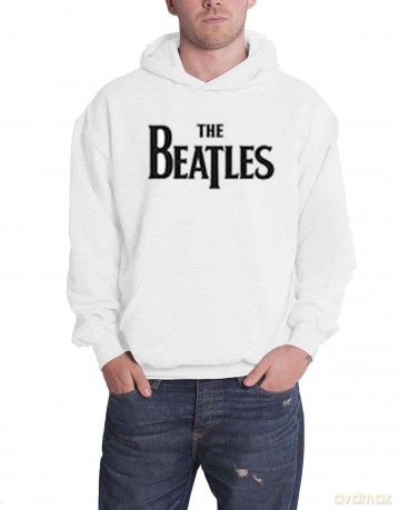 The Beatles: Unisex Pullover Hoodie: 3 Savile Row (White) (Back Print) (Large)