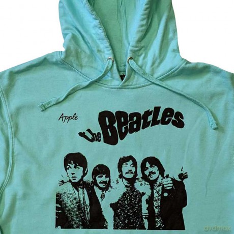 The Beatles: Unisex Pullover Hoodie: Don't Let Me Down (Green) (Medium)