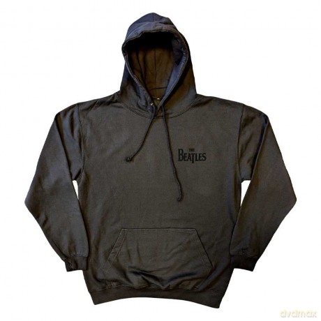 The Beatles: Unisex Pullover Hoodie: Drop T Logo (Charcoal Grey) (Back Print) (X-Large)