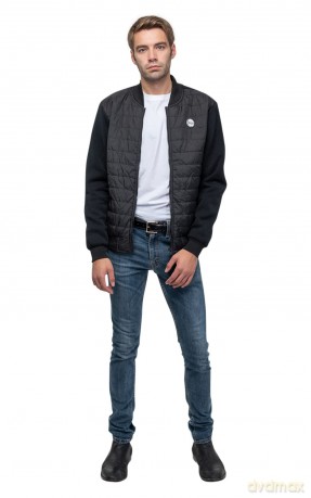 The Beatles: Unisex Quilted Jacket: Drum Logo (Large)