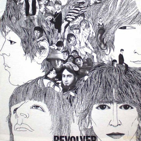 The Beatles: Unisex Sublimation T-Shirt: Revolver (White) (Medium)