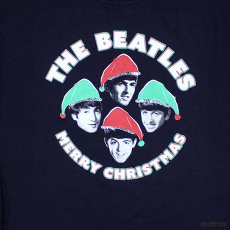 The Beatles: Unisex Sweatshirt: Xmas Hats (Navy Blue) (Large)
