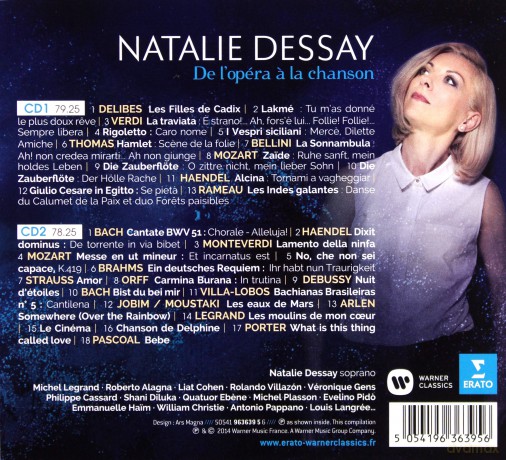 Natalie Dessay: De L'opera A La Chanson (Best Of Compilation) [2CD]