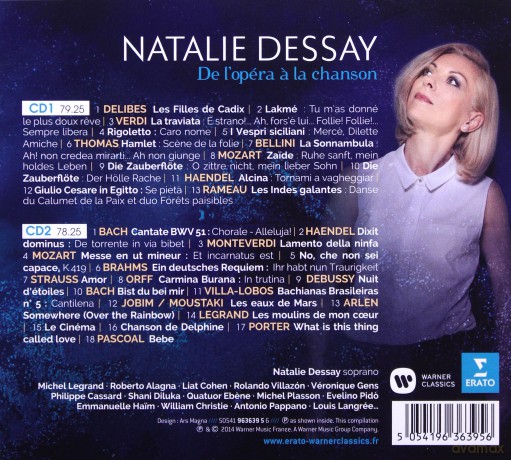 Natalie Dessay: De L'opera A La Chanson (Best Of Compilation) [2CD]