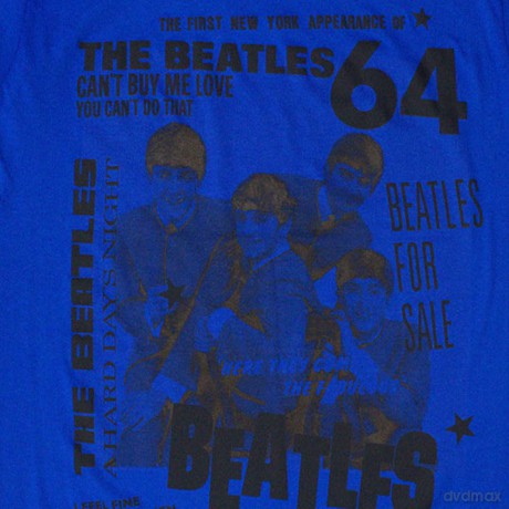 The Beatles: Unisex T-Shirt: 1964 (Blue) (Small)