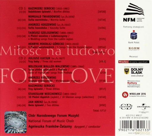 Chór Narodowego Forum Muzyki: Folk Love - Miłość Na Ludowo [2CD]