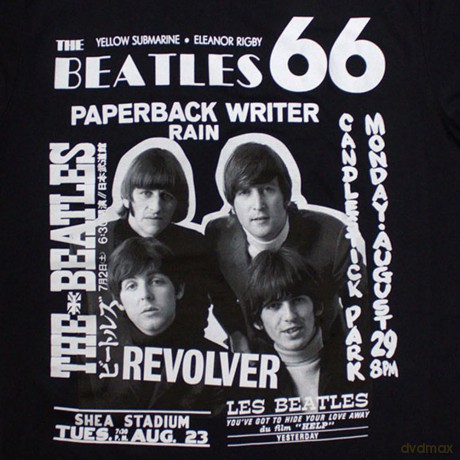 The Beatles: Unisex T-Shirt: 1966 (Black) (Medium)