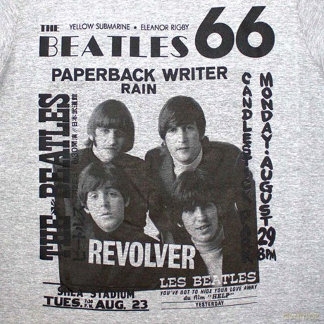 The Beatles: Unisex T-Shirt: 1966 (Grey) (X-Large)
