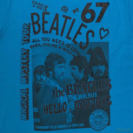 The Beatles: Unisex T-Shirt: 1967 (Blue) (Large)