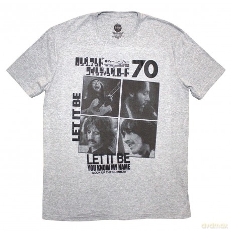 The Beatles: Unisex T-Shirt: 1970 (Grey) (Medium)