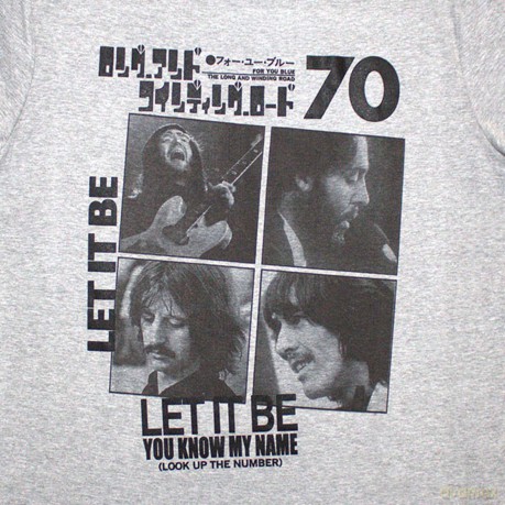 The Beatles: Unisex T-Shirt: 1970 (Grey) (Medium)