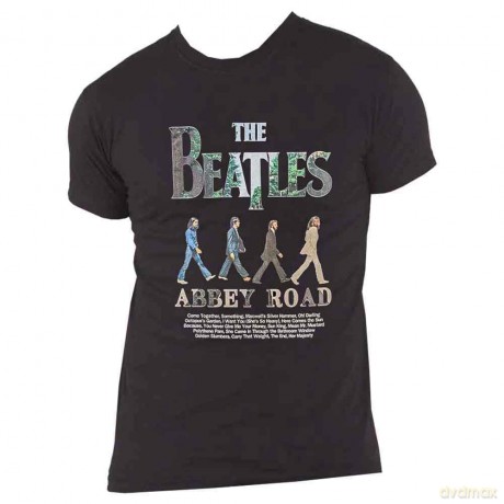 The Beatles: Unisex T-Shirt: Abbey Road '23 (Black) (Large)