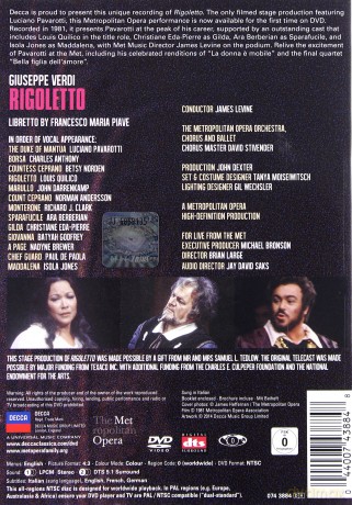 Luciano Pavarotti: Verdi Rigoletto [DVD]