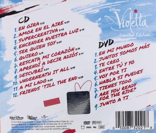 Violetta - Gira Mi Cancion Vol. 3 Soundtrack (Disney) [CD]+[DVD]